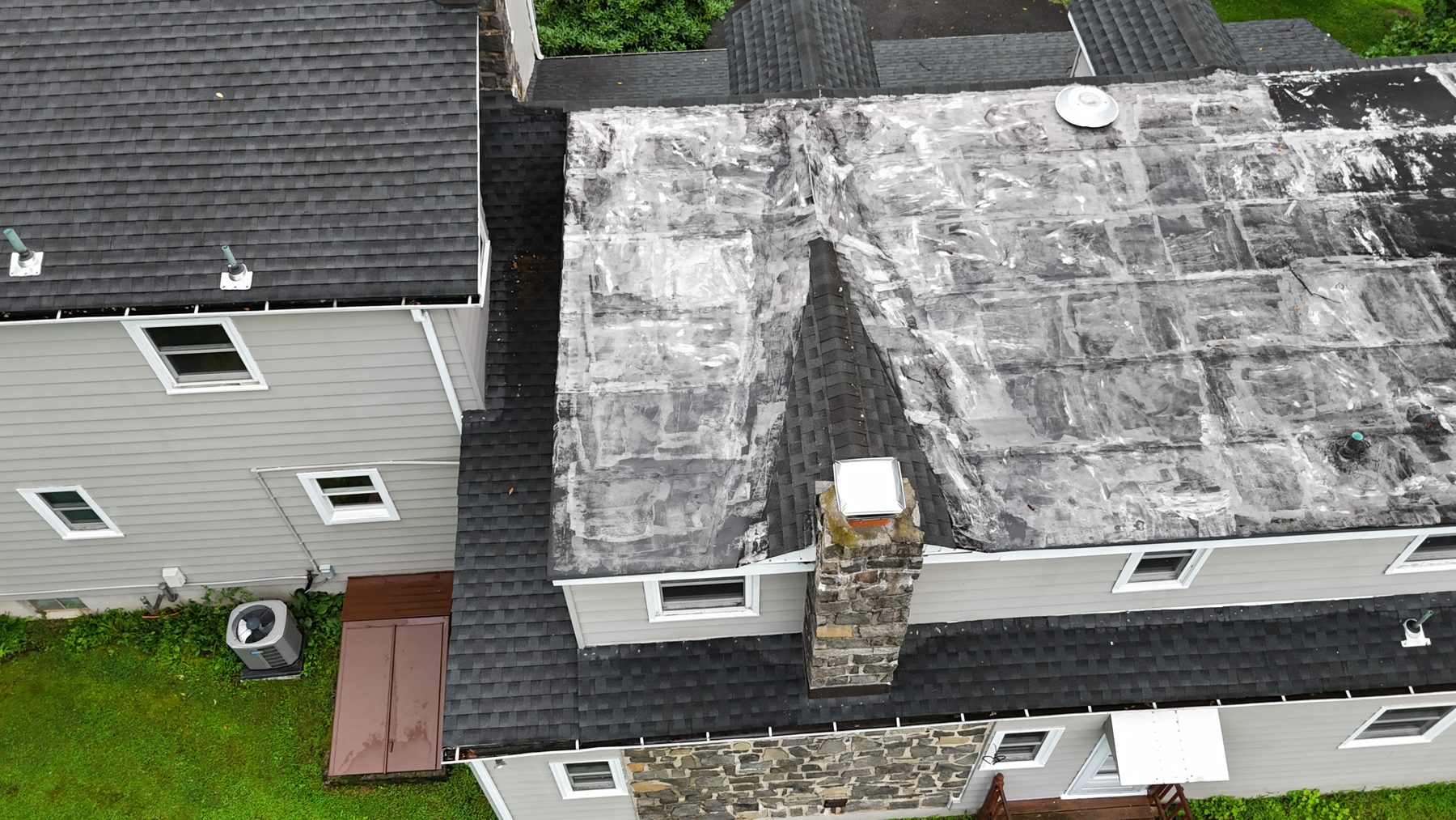 Before: the old roof on a home in East Amwell, NJ